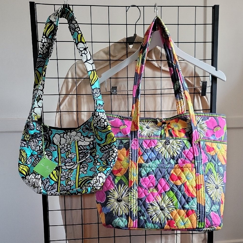 NWT Vera Bradley (2) Vera Jazzy Bloom; Clare Island Blooms